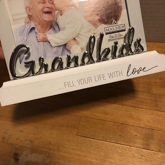 Malden International Designs Grandkids Picture Frame Gray White 5.5” x 3.5” - Picture 2 of 6